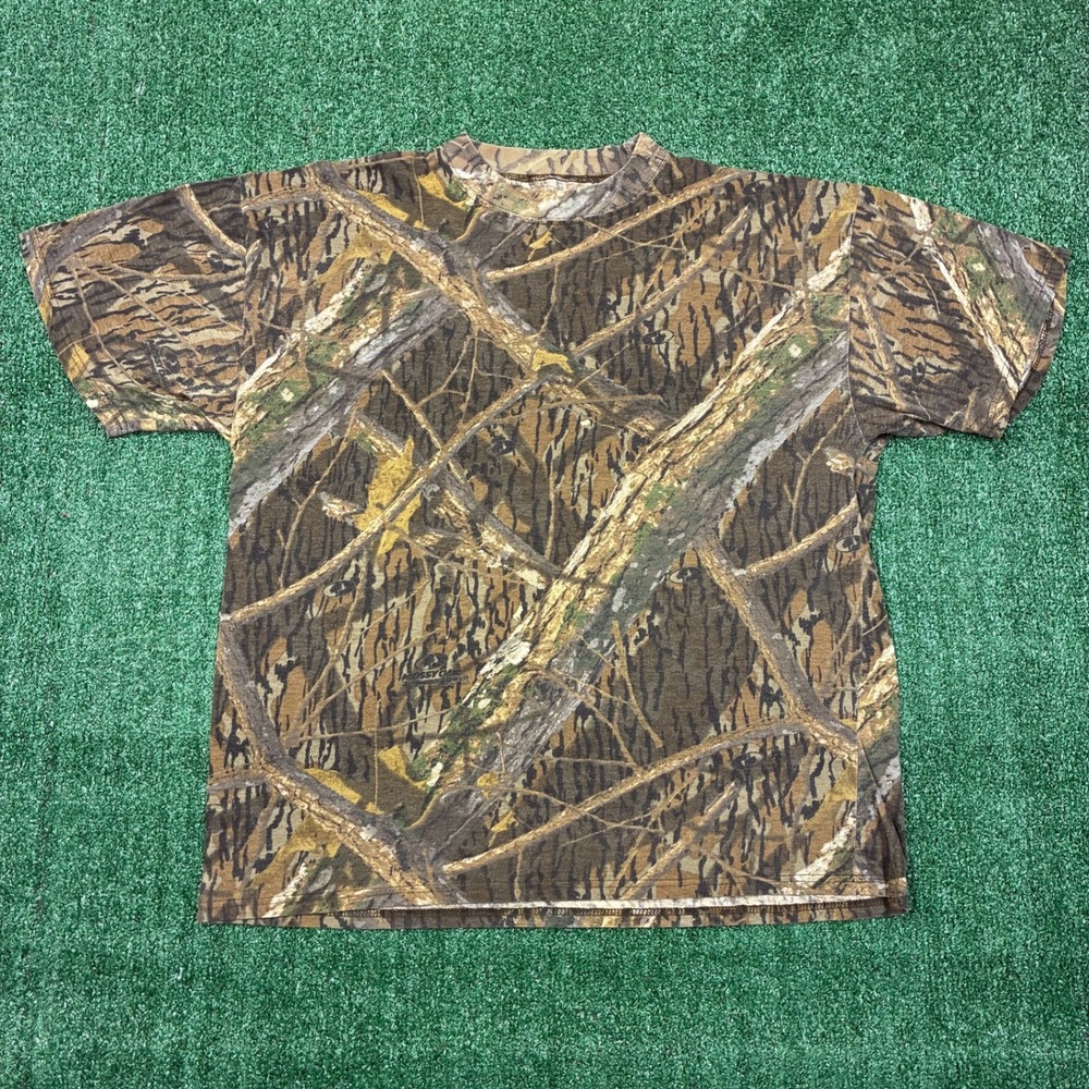 Vintage Mossy Oak Camo AOP Graphic T-shirt